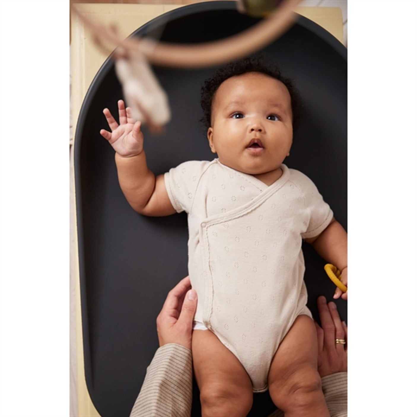 FILIBABBA Changing Pad Bobbie Soft Feel Dark Grey