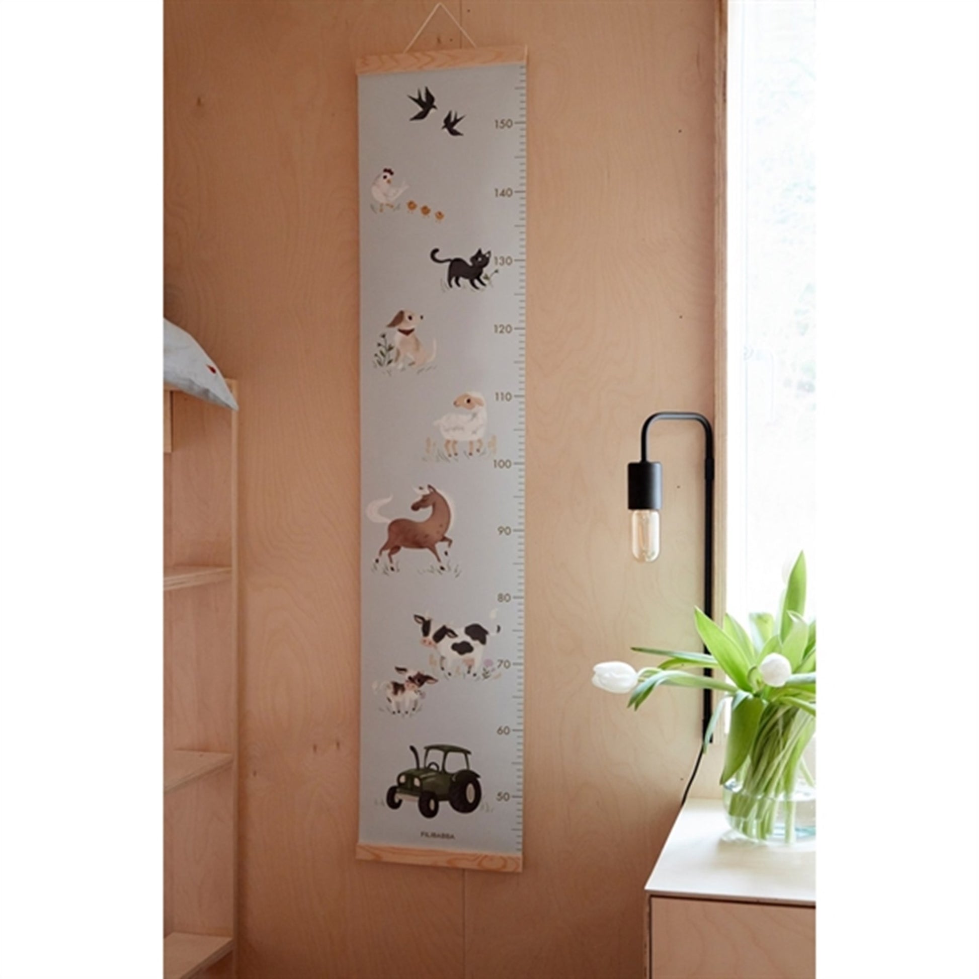 FILIBABBA Growth Chart Farm Animals