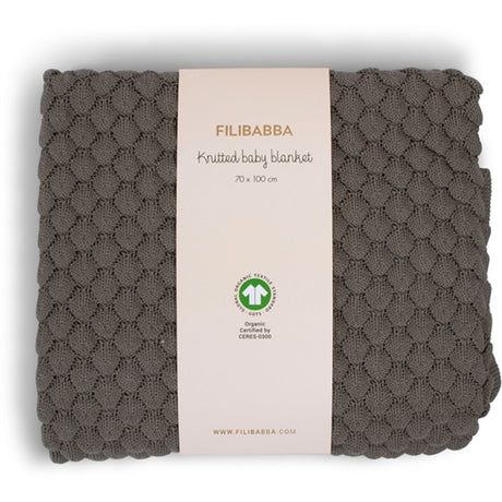 FILIBABBA Knit Baby Blanket Rock Ridge