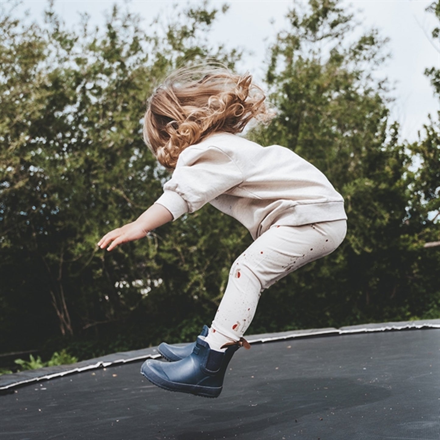 That's Mine Light Brown Melange Finley Big Sister Sweatshirt