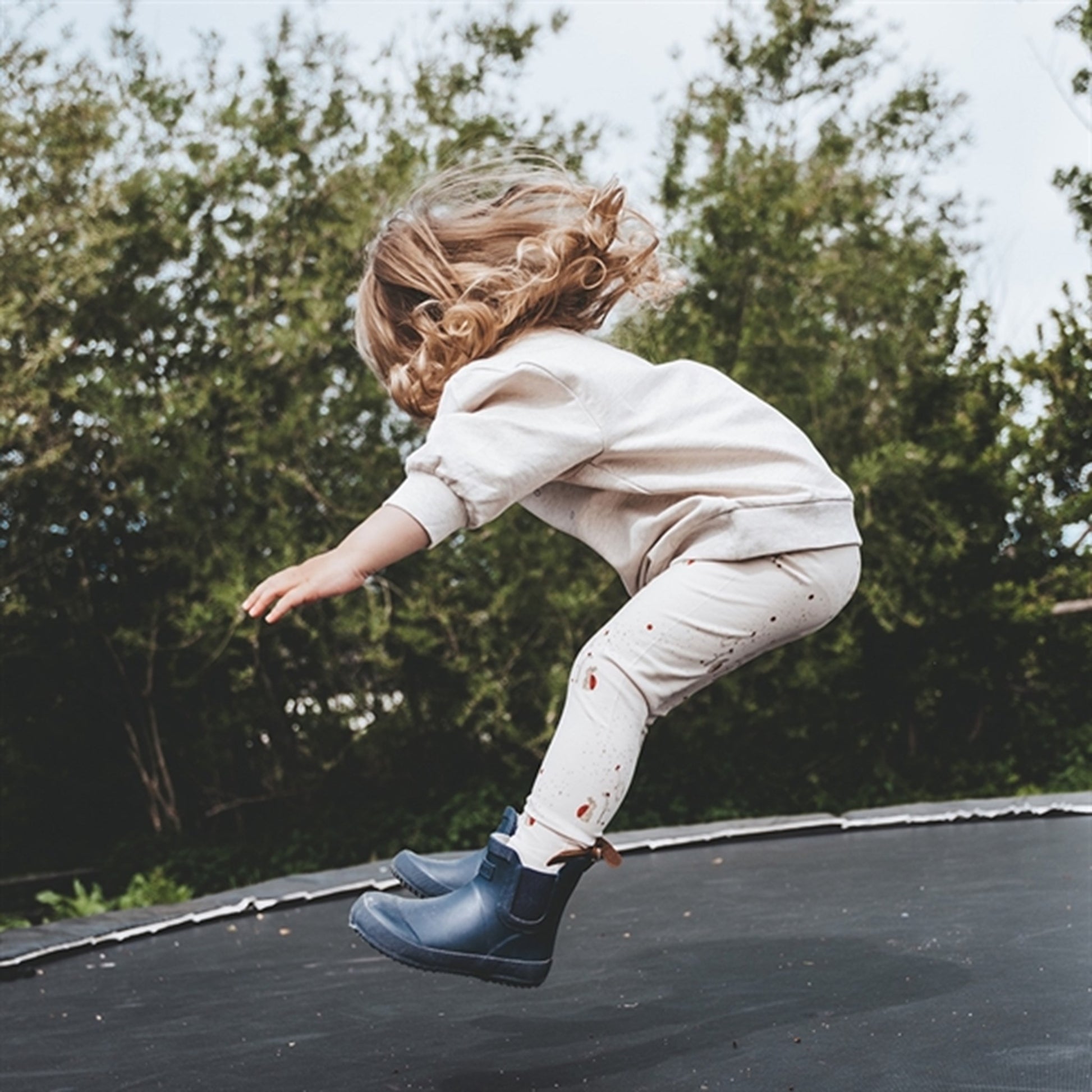 That's Mine Light Brown Melange Finley Big Sister Sweatshirt