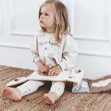 That's Mine Light Brown Melange Finley Big Sister Sweatshirt