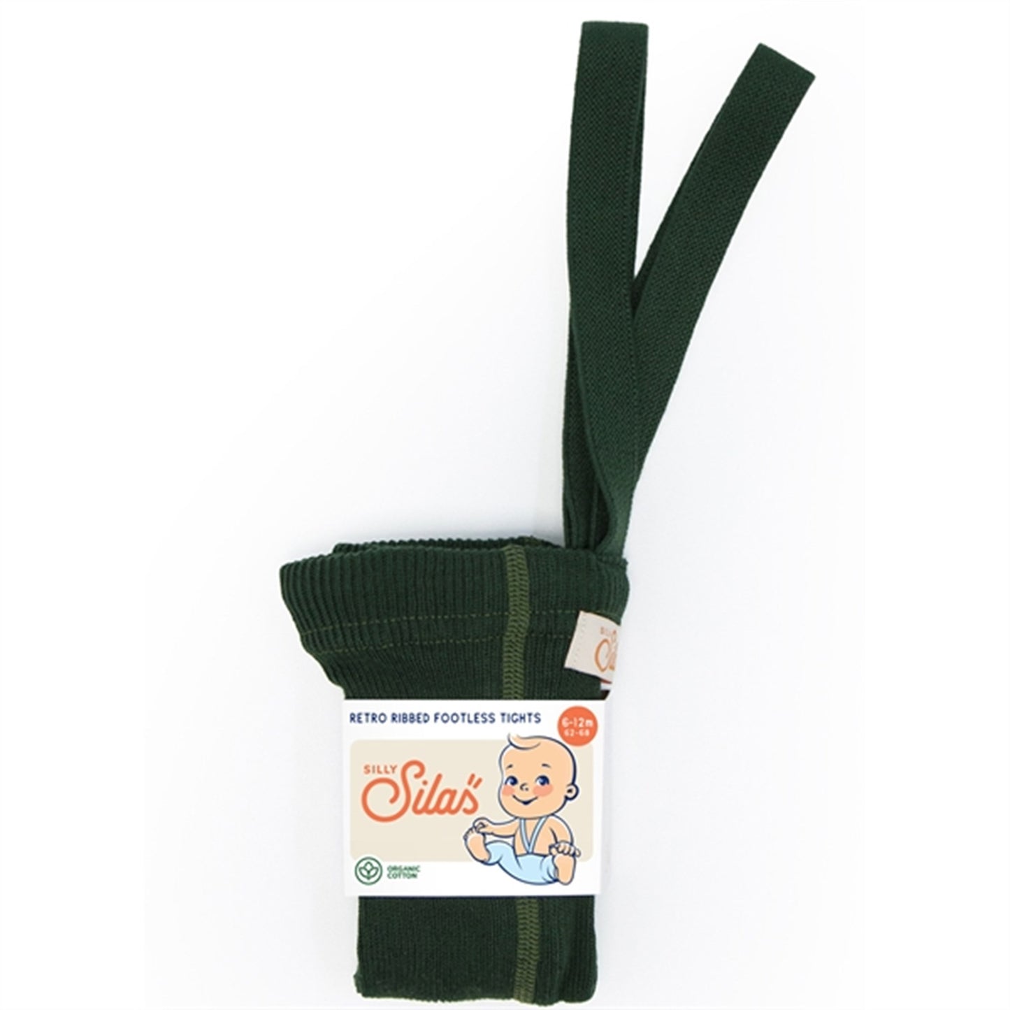 Silly Silas Footles Tights Dark Forest Green