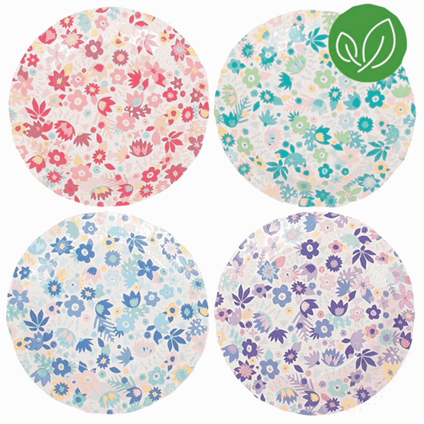 My Little Day Flowers Plates 8 Pcs