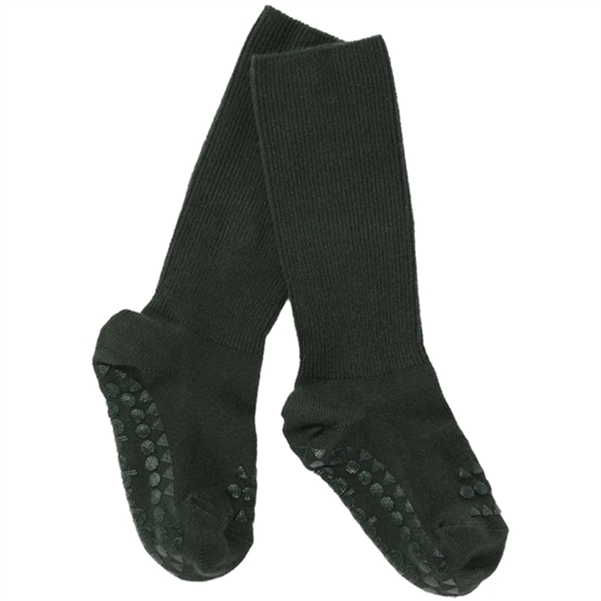 GObabyGO Bamboo Non-slip Socks Antislip Forrest Green