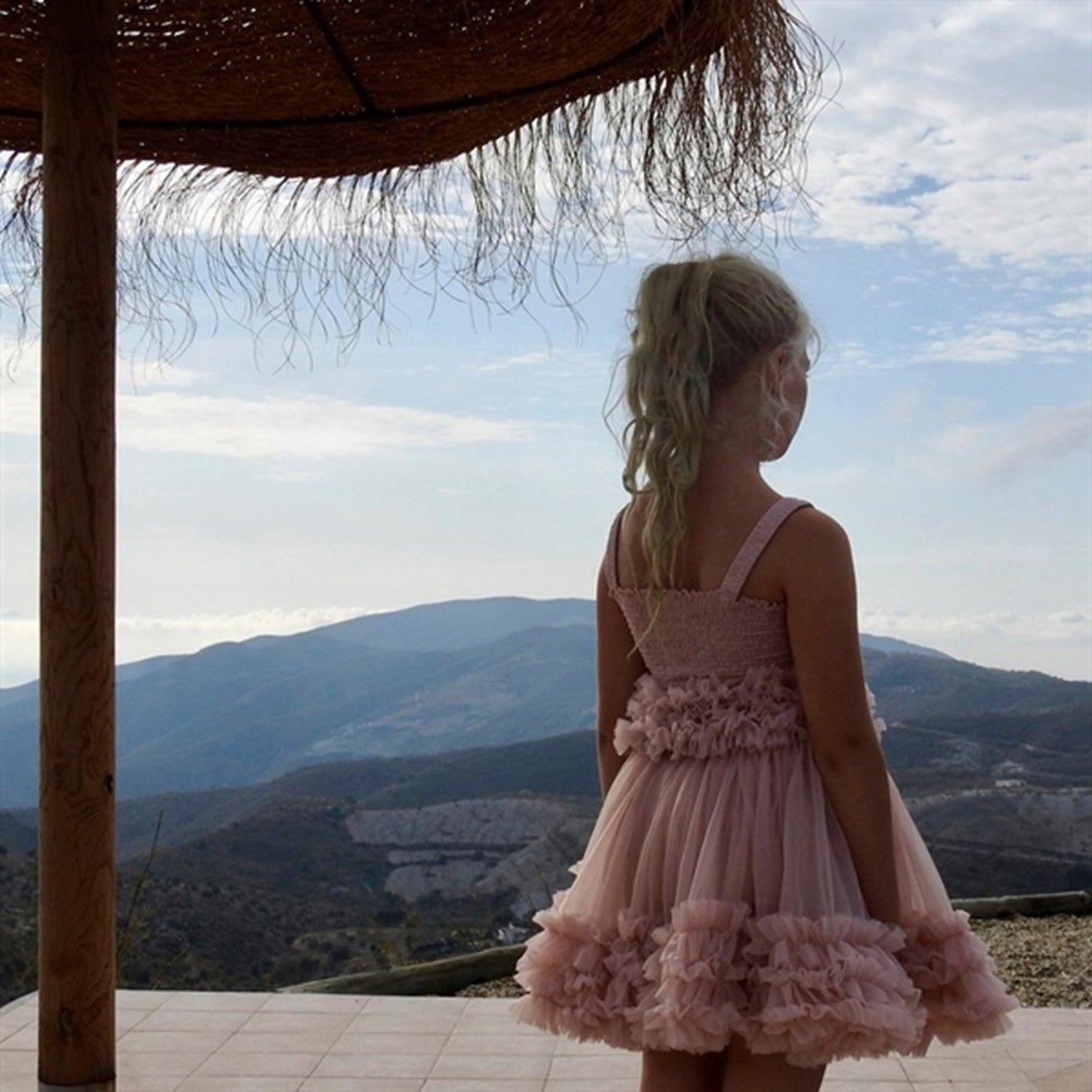 Dolly by Le Petit Tom Frilly Skirt Ballet Pink
