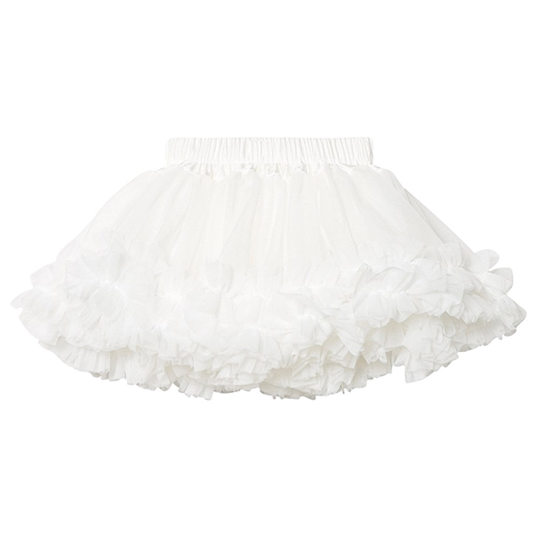 Dolly by Le Petit Tom Frilly Skirt Off White