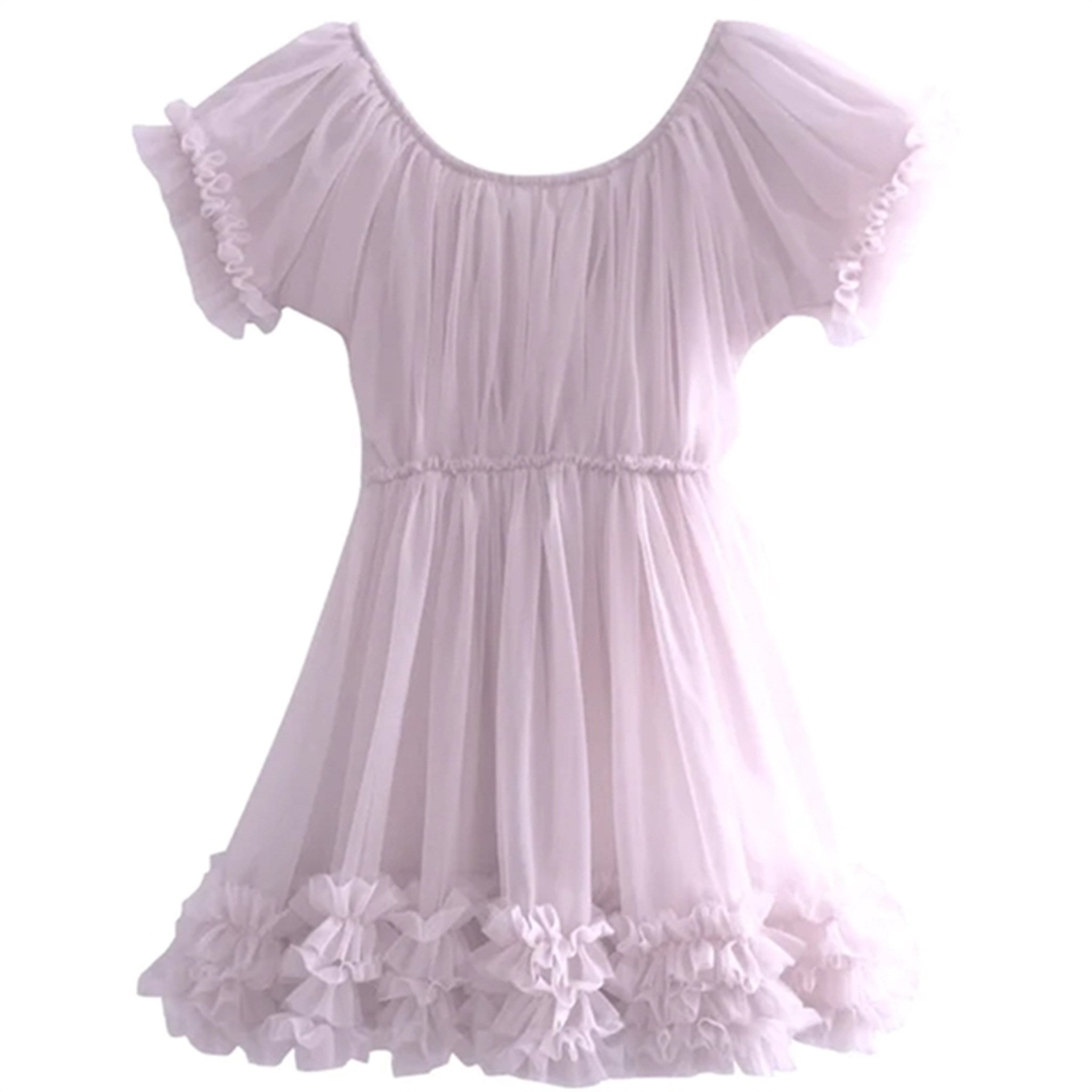Dolly by Le Petit Frilly Dress Lavender