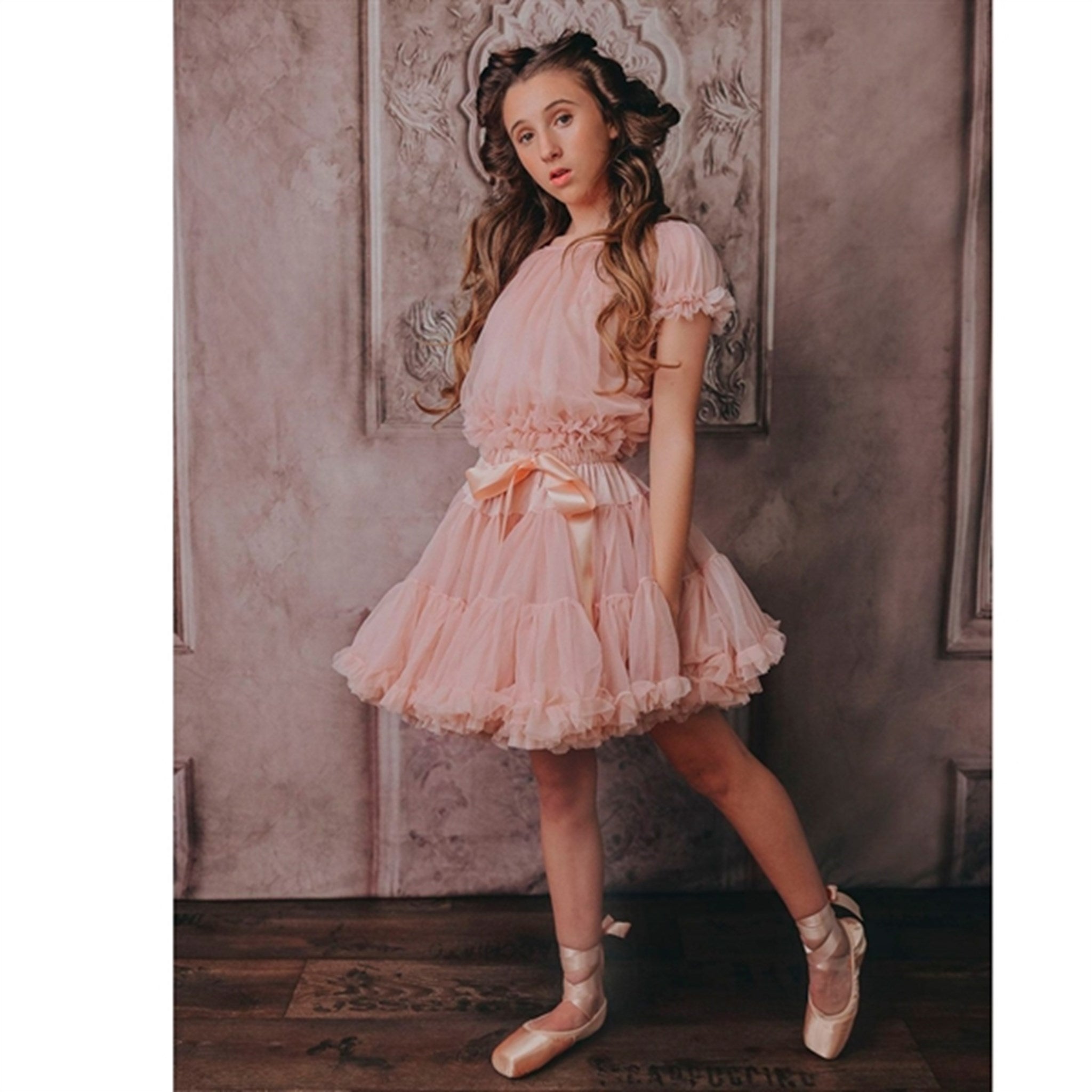 Dolly by Le Petit Tom Frilly Princess Top Pink 2