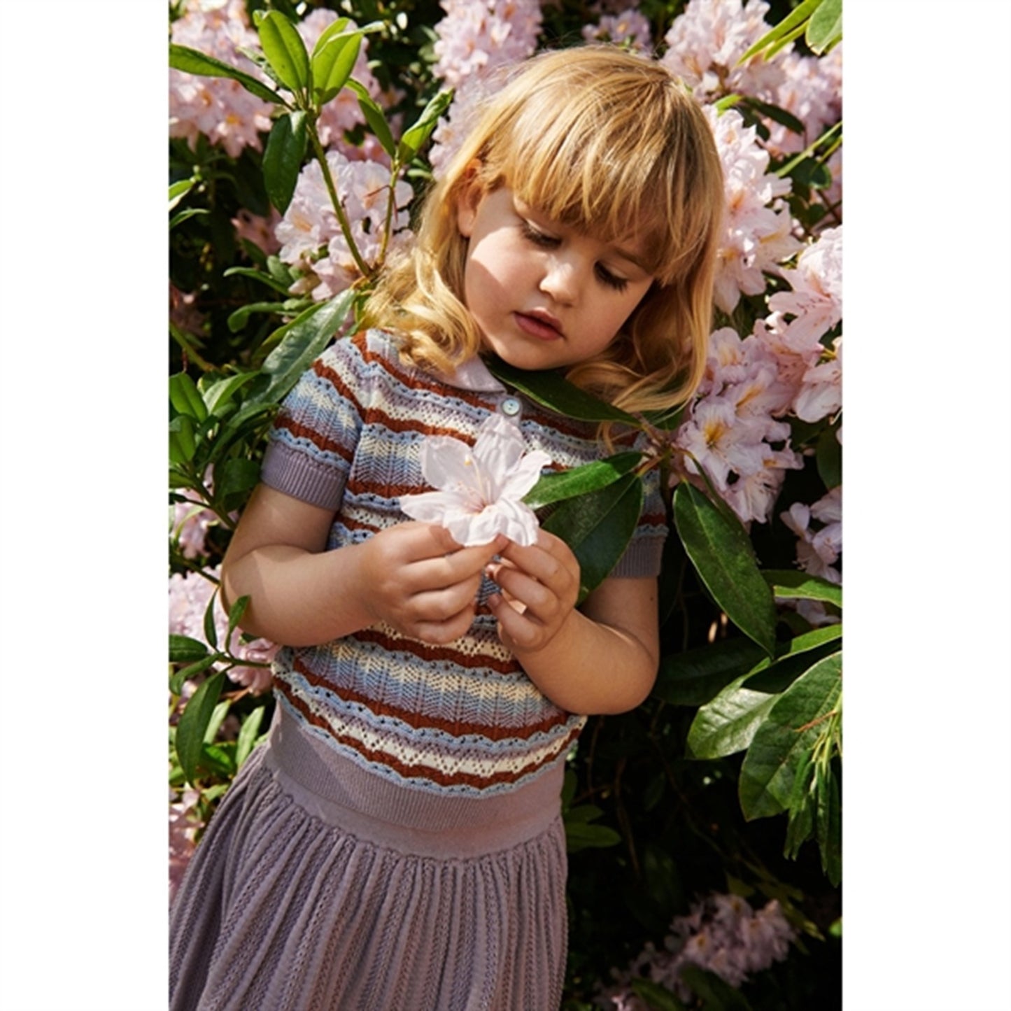 FUB Heather Pointelle Polo