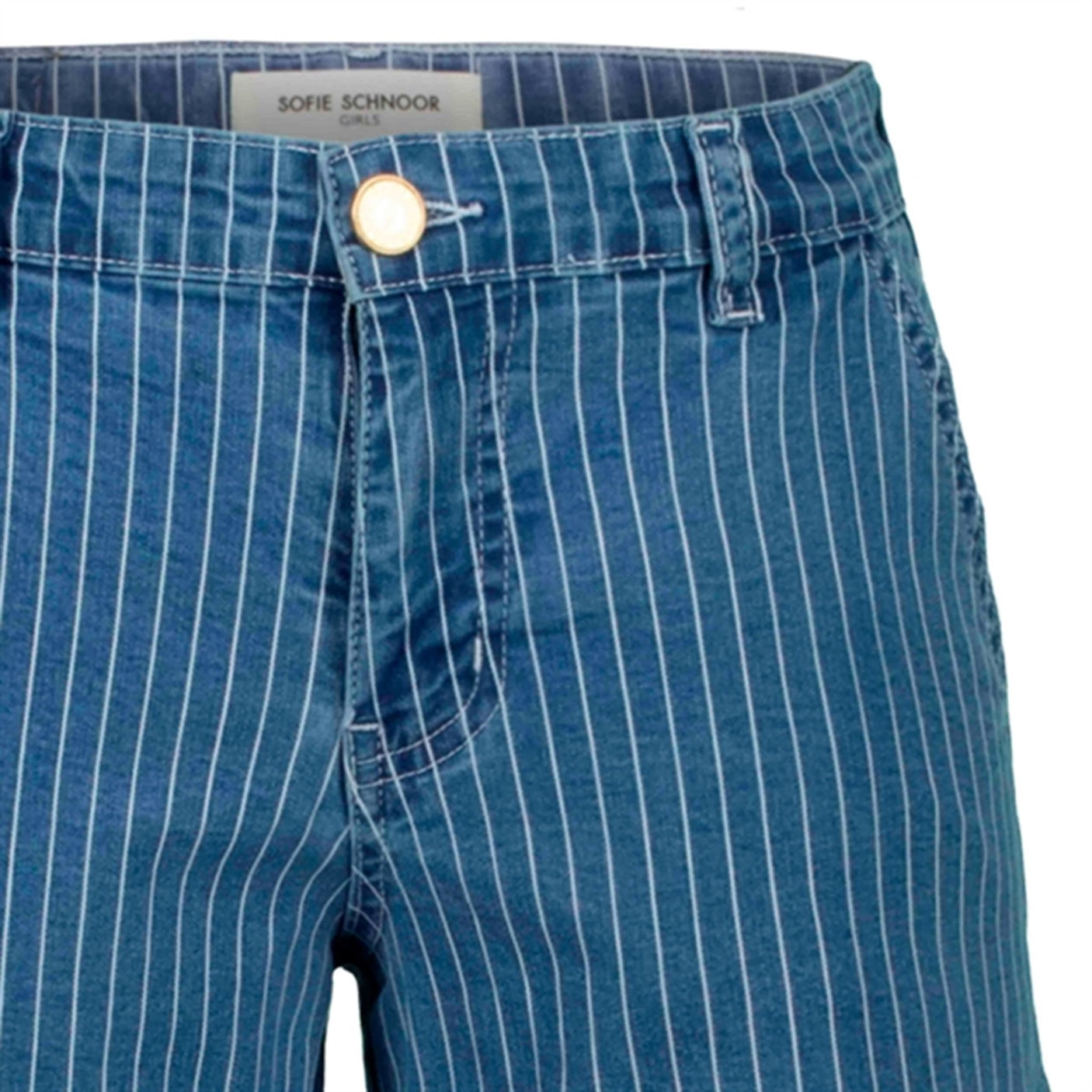 Sofie Schnoor Young Light Blue Striped Pants