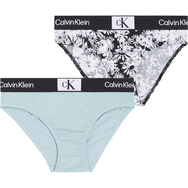 Calvin Klein Bikini Brief 2-Pack Halofloralblackaop/Pericloud