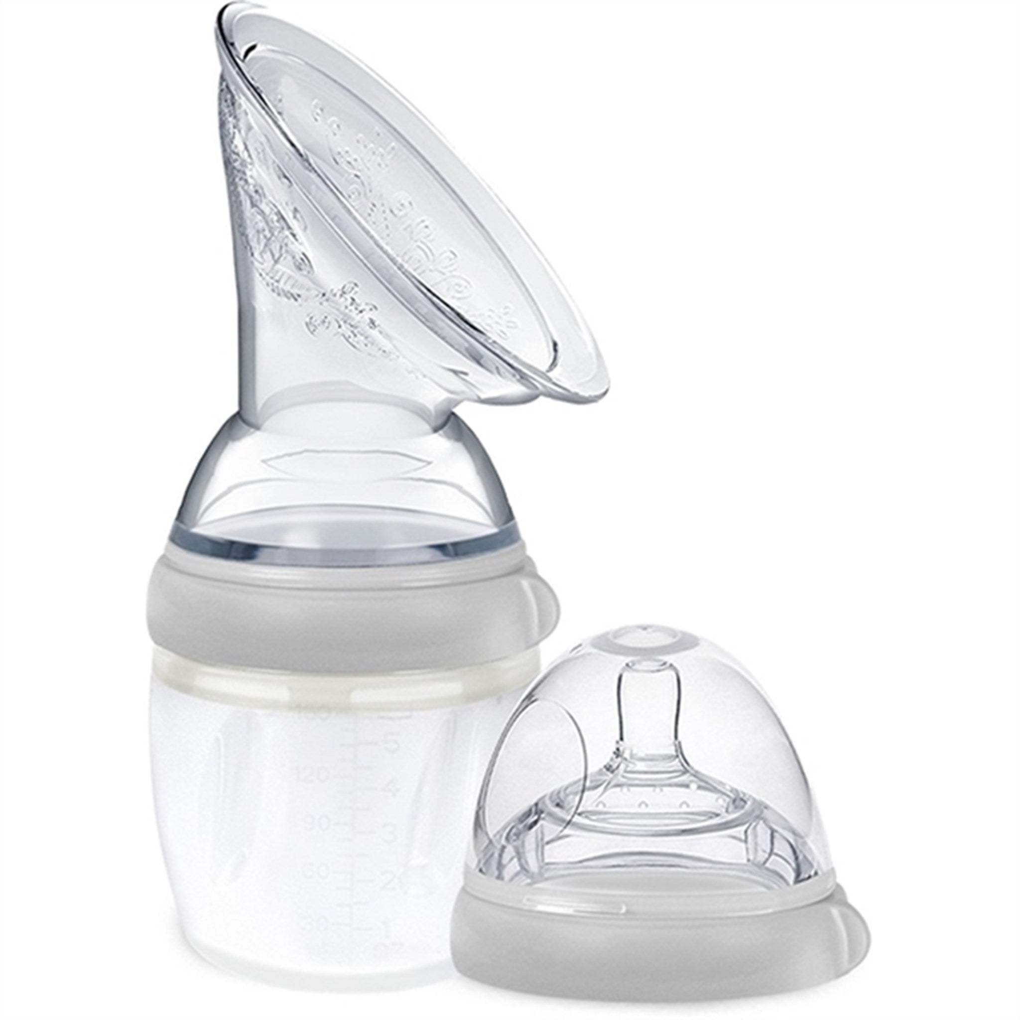 Aio Baby Haakaa Breast Pump & Bottle 160Ml Grey Gen 3.