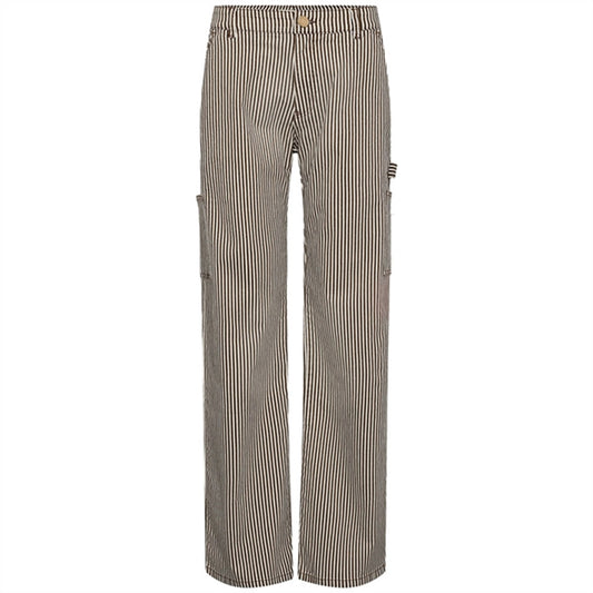 Sofie Schnoor Brown Striped Pants