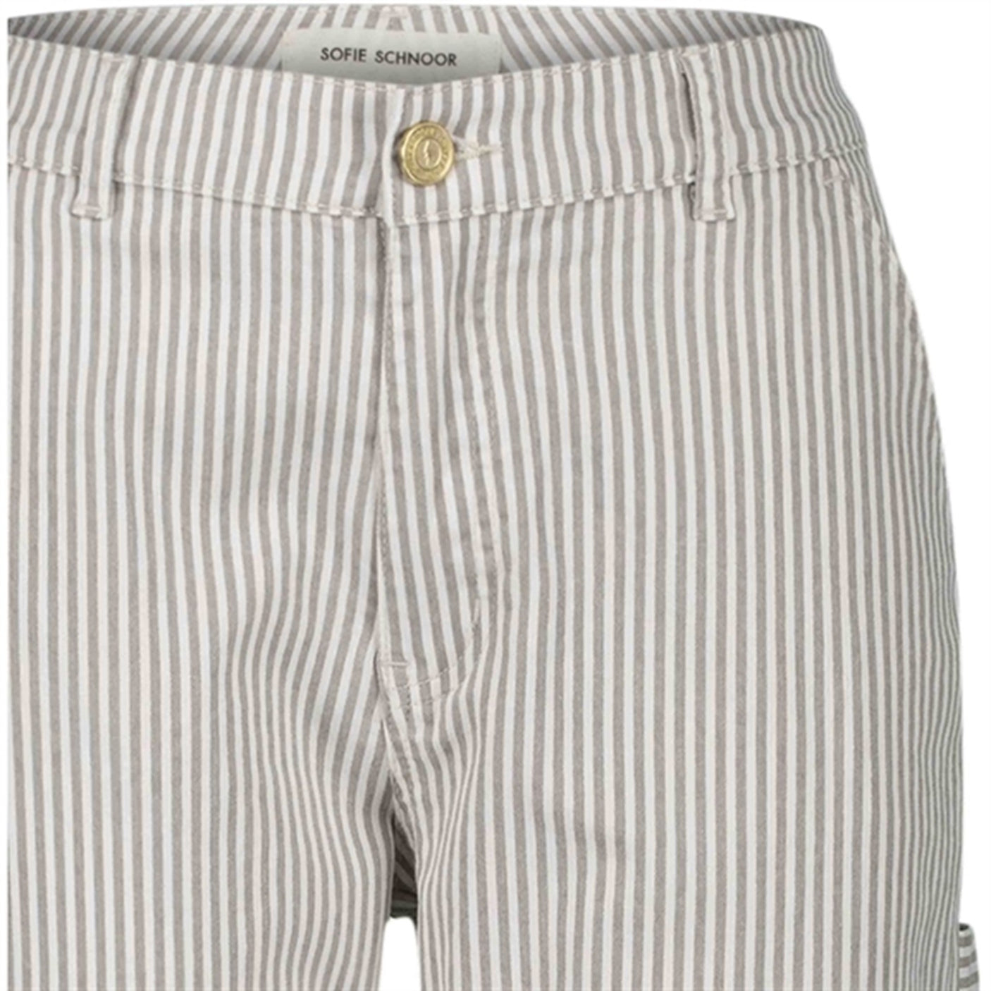Sofie Schnoor Light Brown Striped Pants