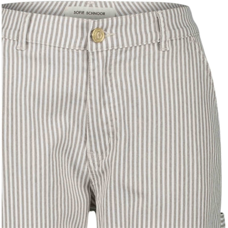 Sofie Schnoor Light Brown Striped Pants