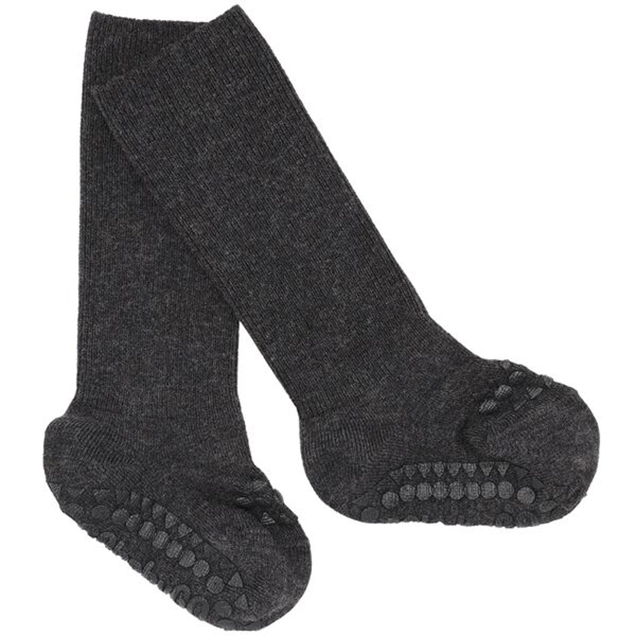 GObabyGO Bamboo Non-slip Socks Antislip Dark Grey Melange 2