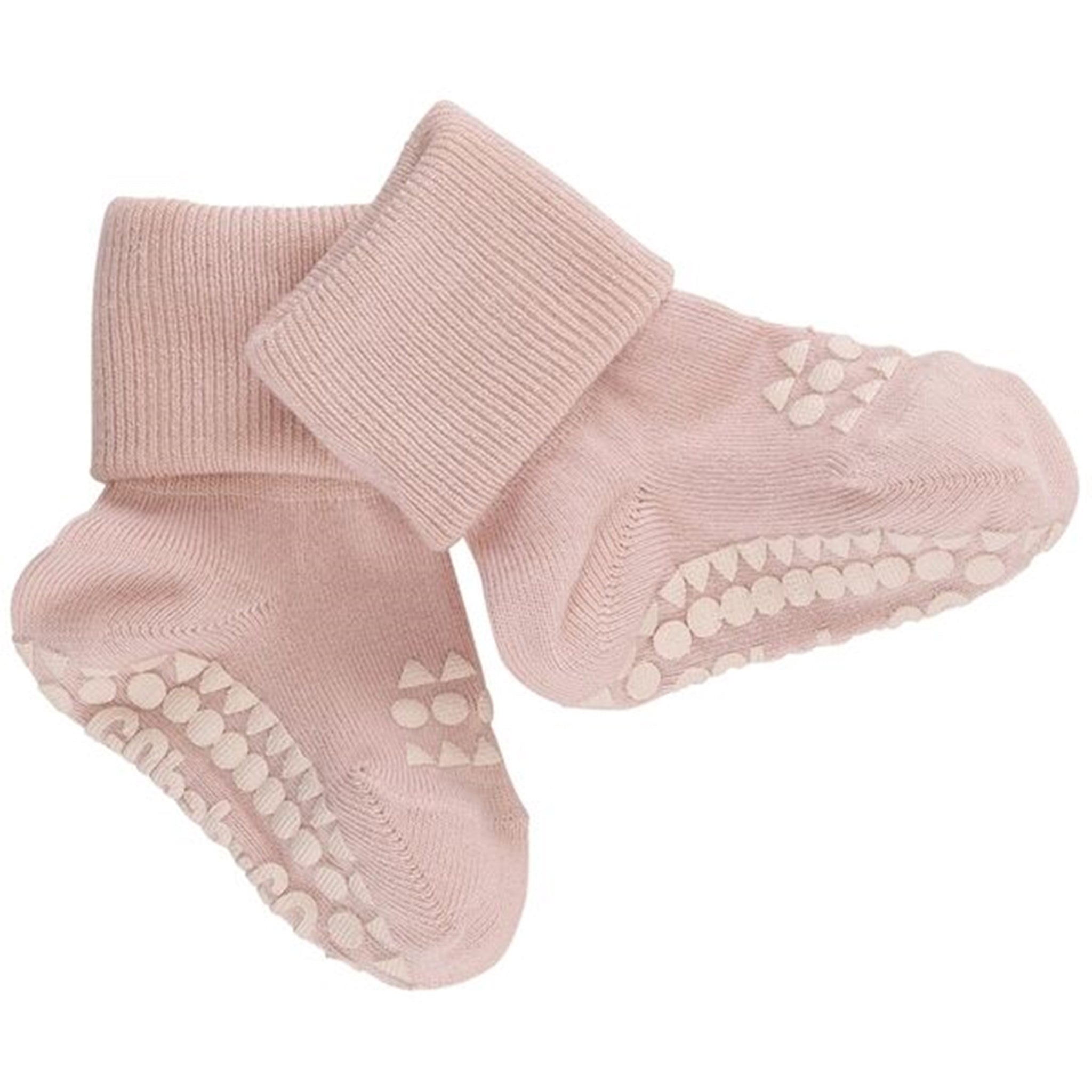 GObabyGO Bamboo Non-slip Socks Antislip Soft Pink