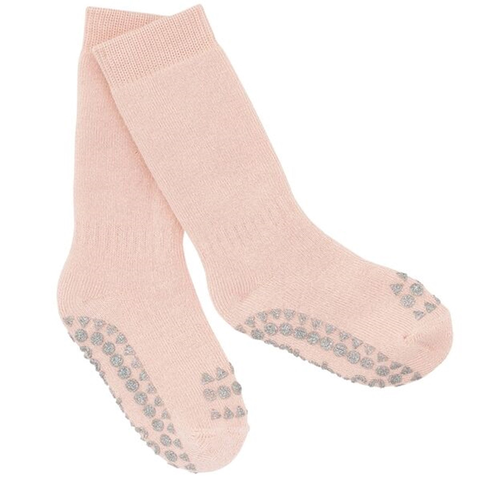 GObabyGO Non-slip Socks Soft Pink Glitter