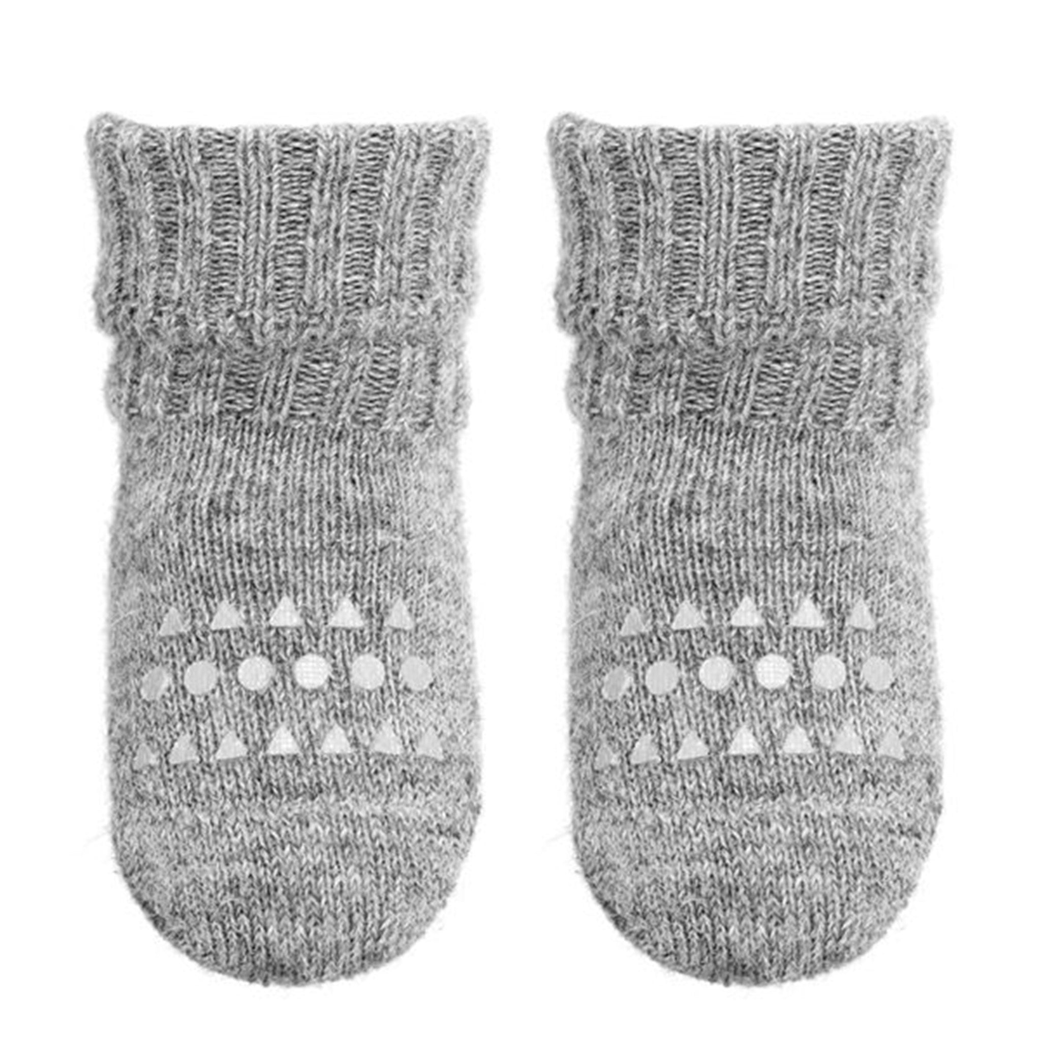 GObabyGO Alpaca Non-Slip Socks Grey Melange 2
