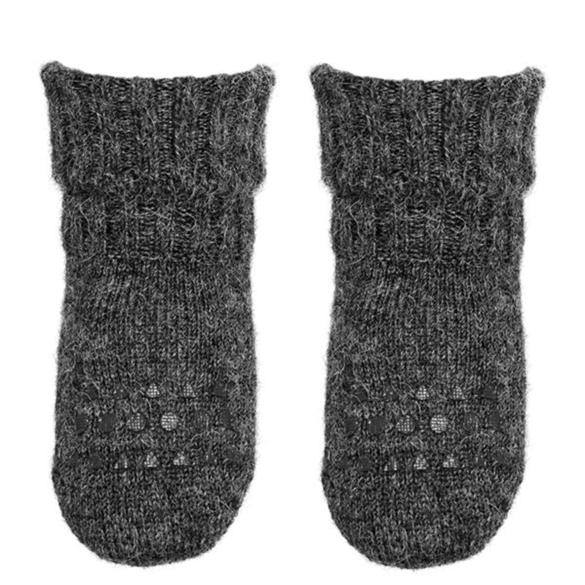 GObabyGO Alpaca Non-Slip Socks Dark Grey Melange 2