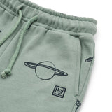 Liewood Planets/Peppermint Gram Printed Sweat Shorts