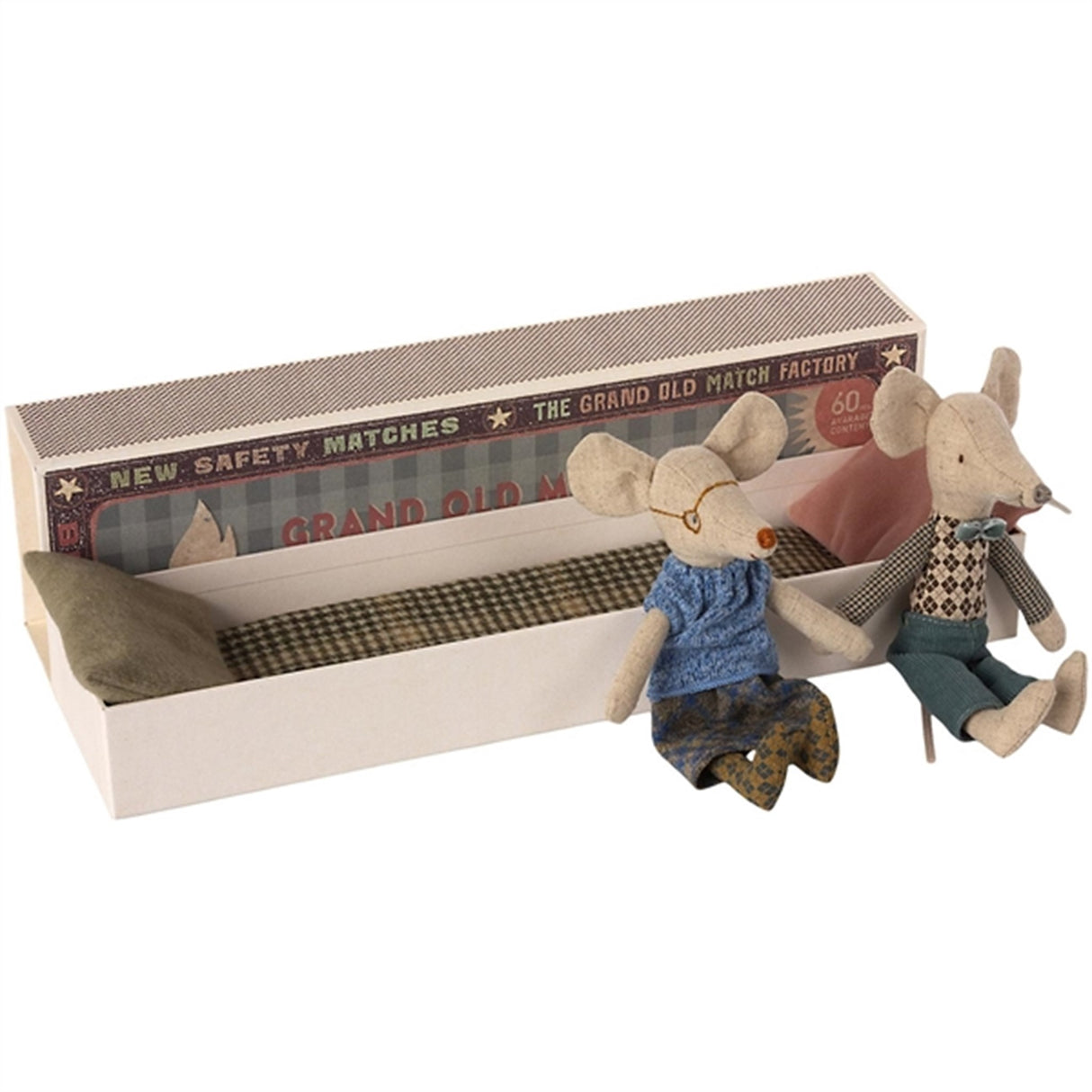 Maileg Grandpa & Grandma in Matchbox