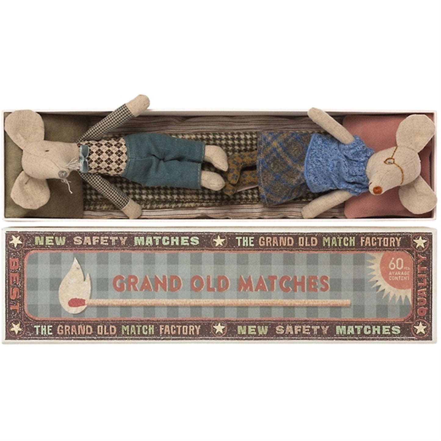 Maileg Grandpa & Grandma in Matchbox 3