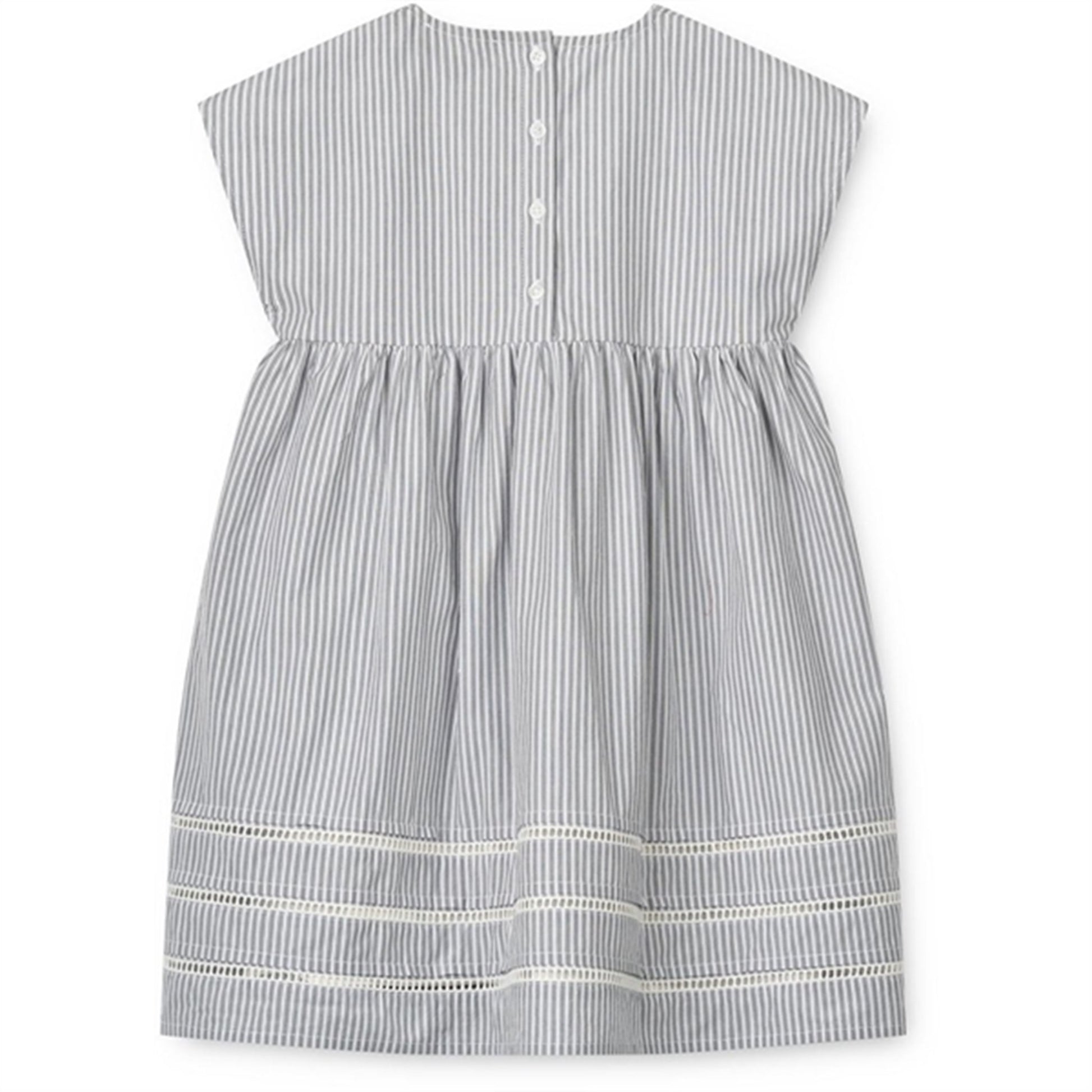 Liewood Y/D Stripe Crisp White/Whale Blue Gudrun Stripe Dress
