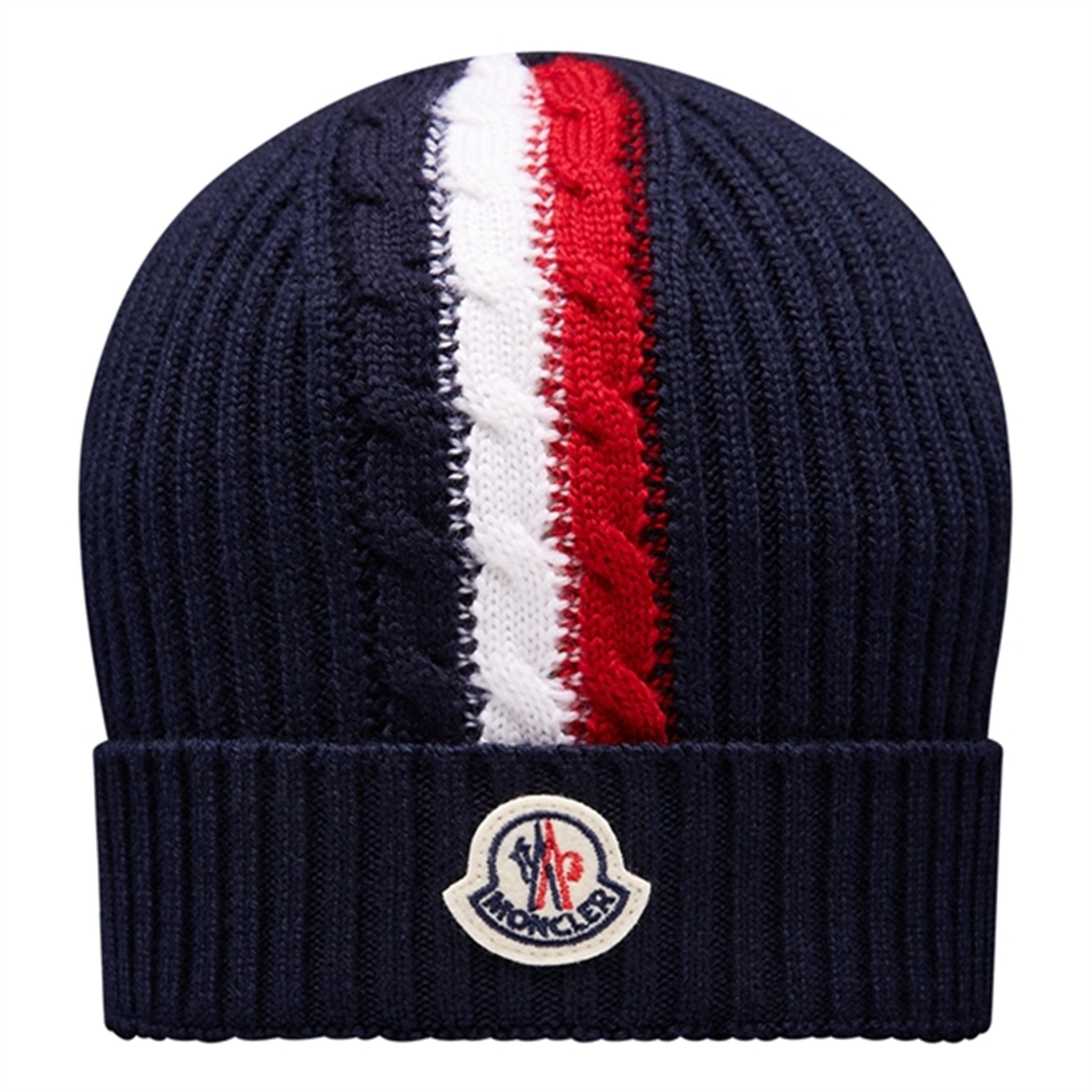 Moncler Berretto Tricot Beanie Navy