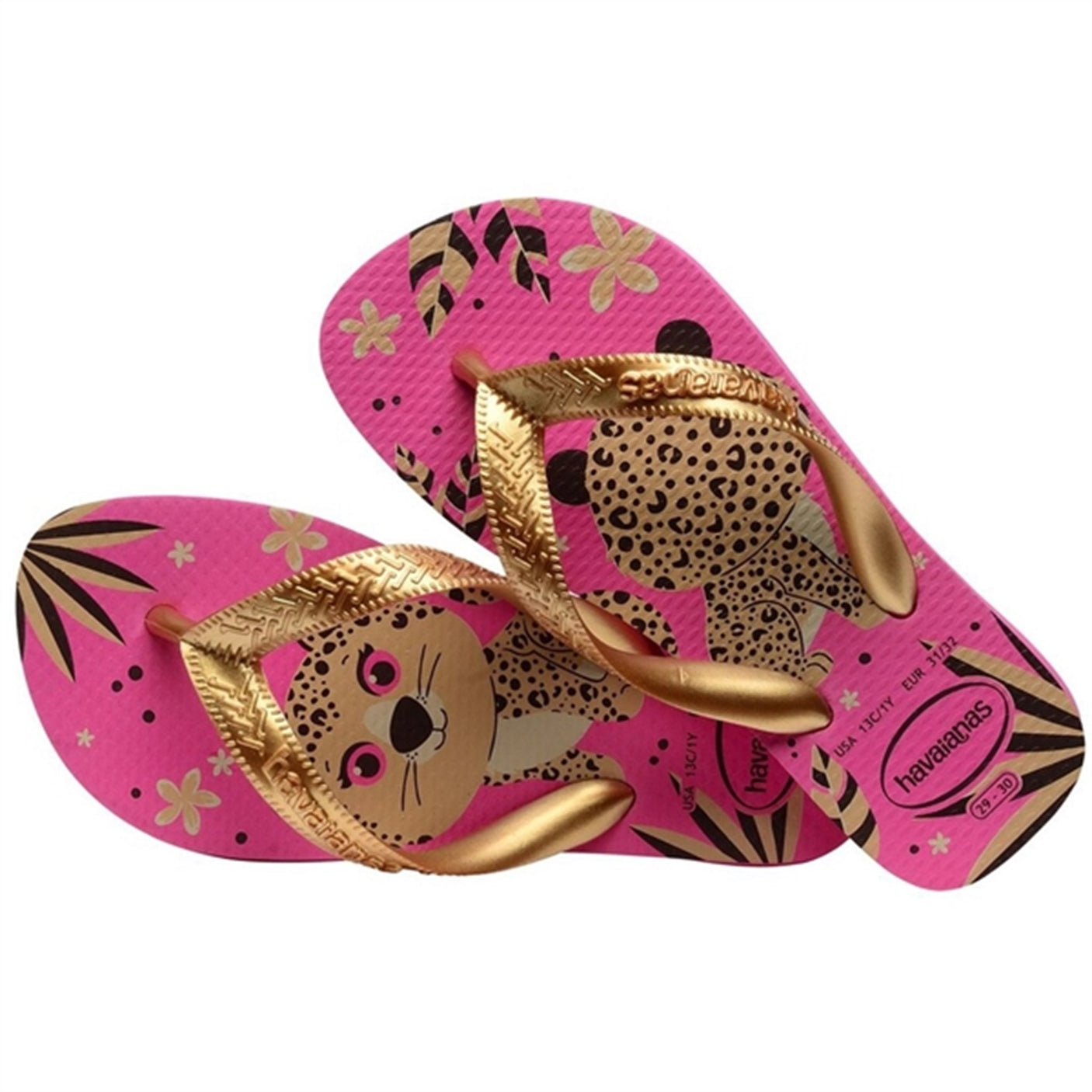 Havaianas Kids Sandals Top Pets Pink Flux