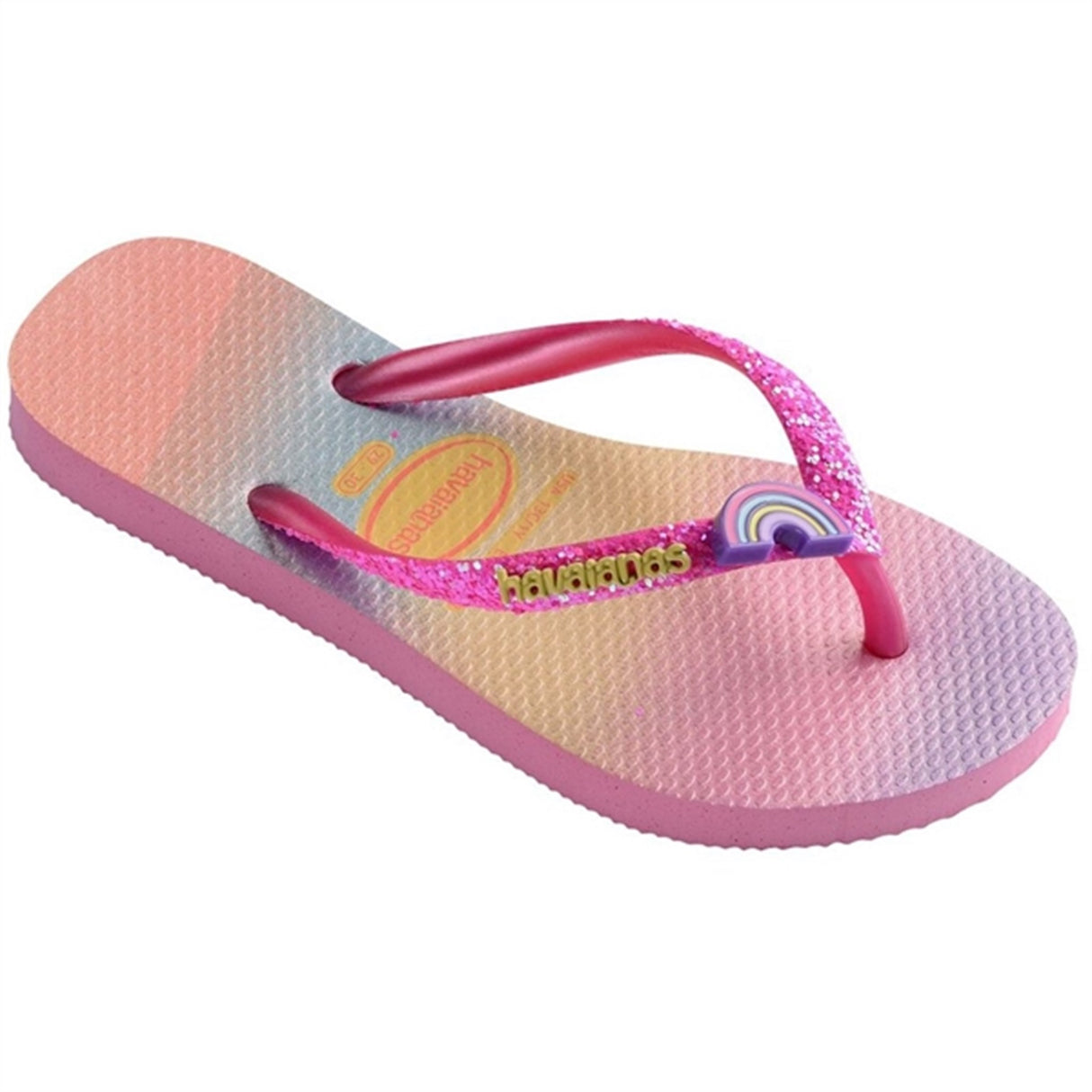 Havaianas Kids Sandals Slim Glitter Trendy PnkLemo/PnkFlux
