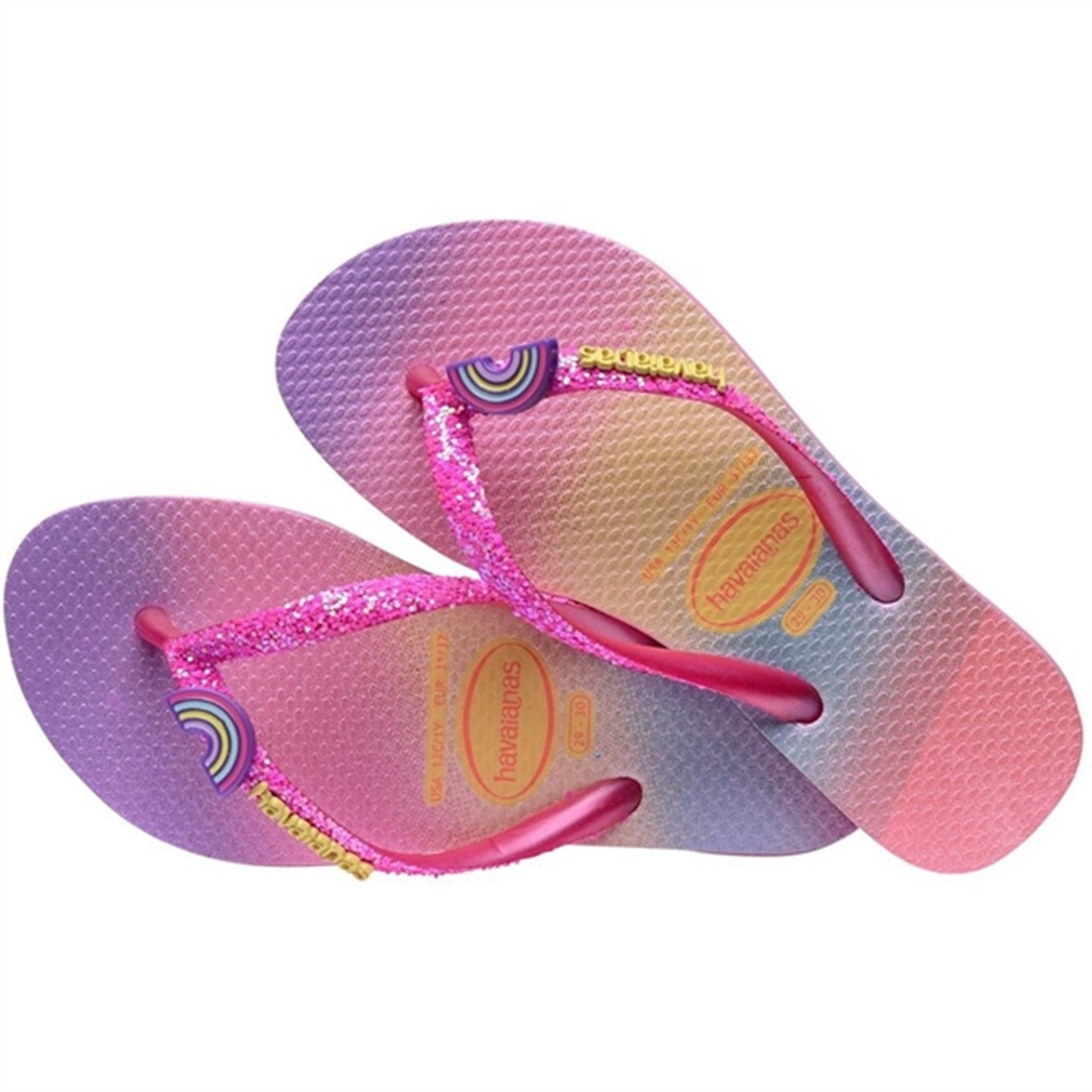 Havaianas Kids Sandals Slim Glitter Trendy PnkLemo/PnkFlux