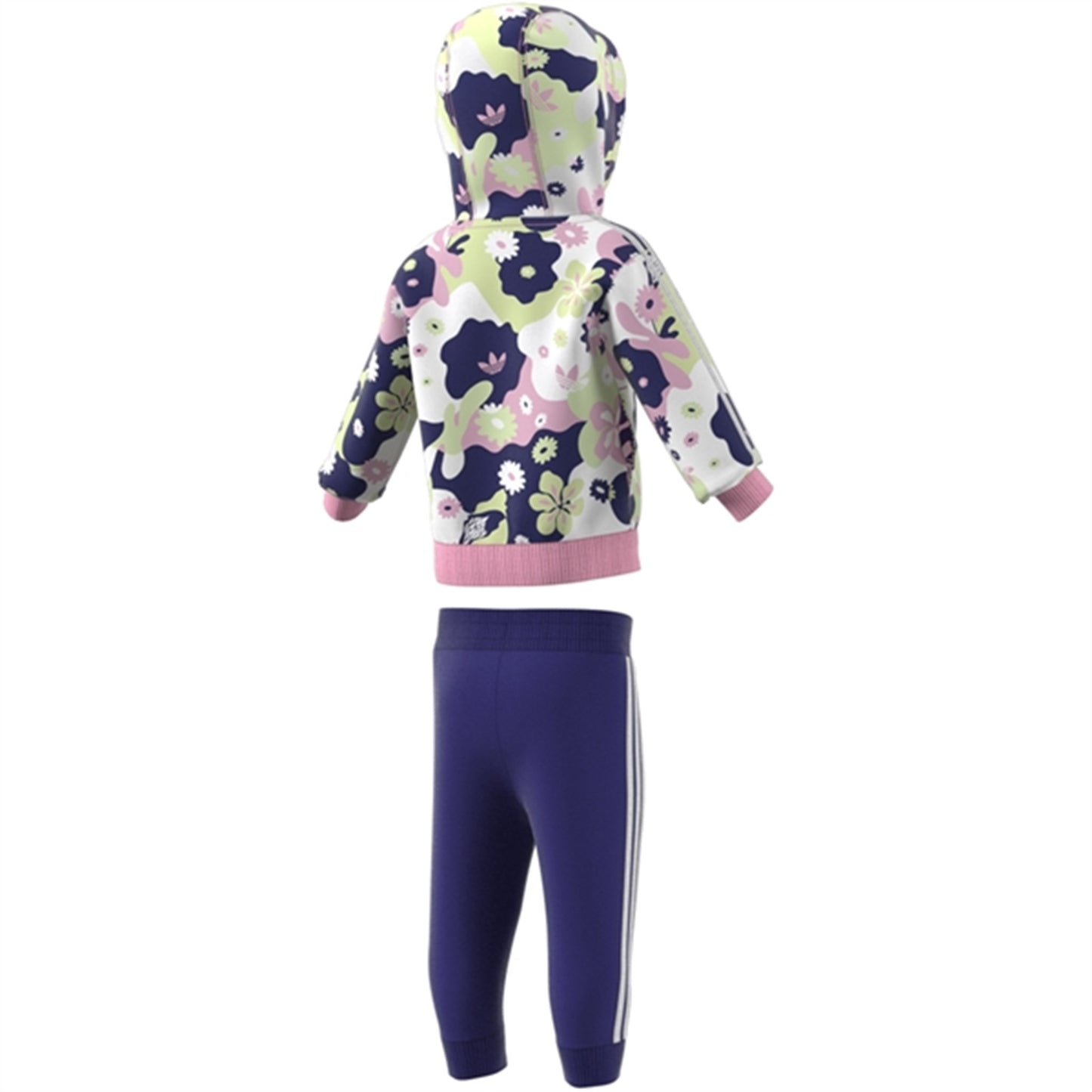 adidas Flower Print Zip Hoodie Set 2