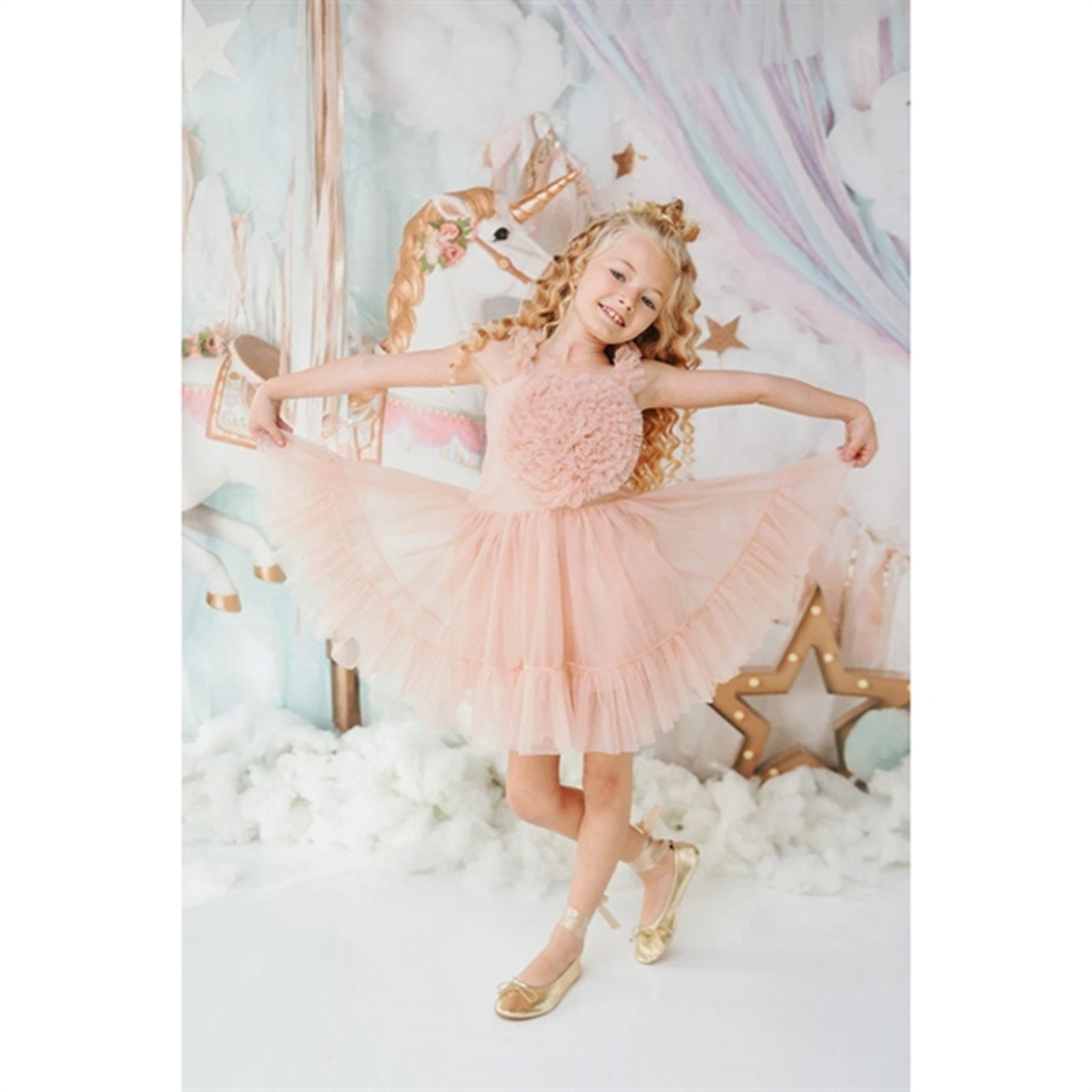 Dolly by Le Petit Heart Dress Lace Up Ballet Pink 2