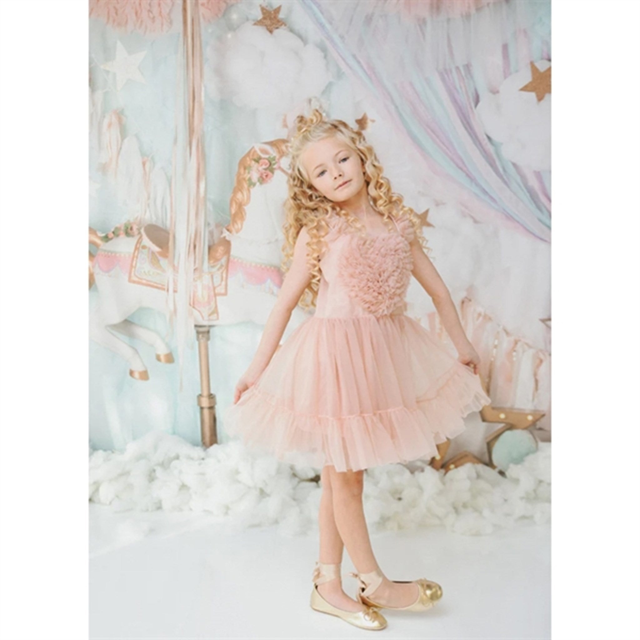 Dolly by Le Petit Heart Dress Lace Up Ballet Pink 5