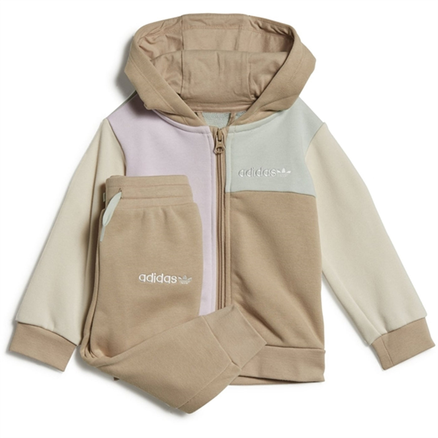 adidas Colorblock Full Zip Hoodie Set