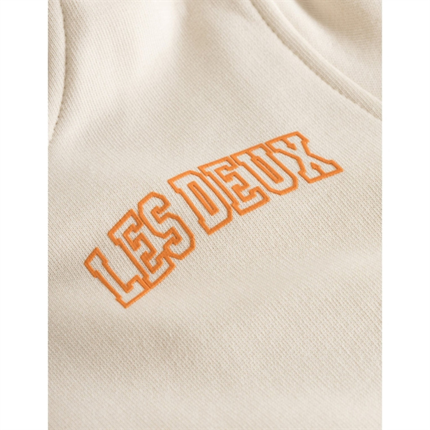 Les Deux Kids Ivory/Dusty Orange Blake Hoodie