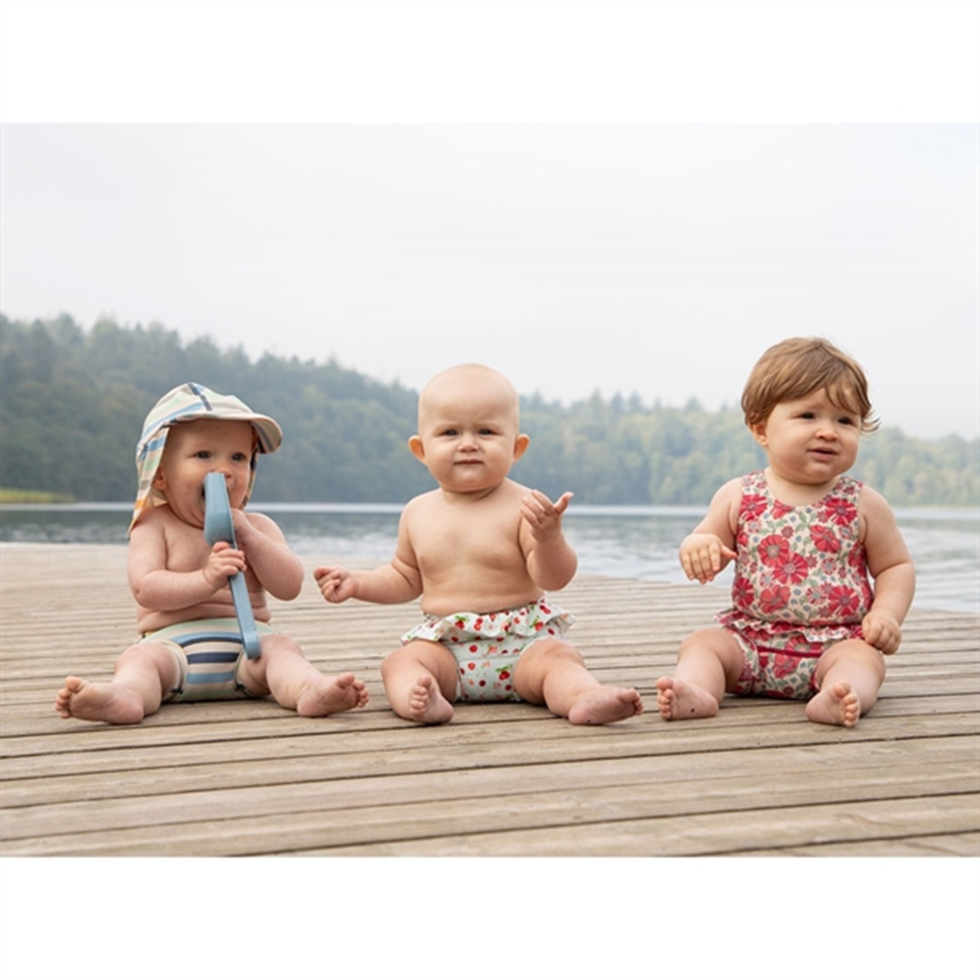 Hust & Claire Soft Pink Maddie Diaper Swimsuit