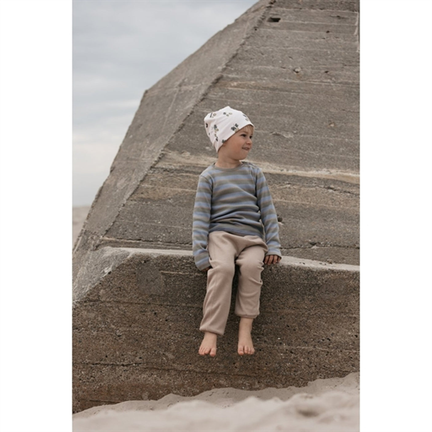 Petit Piao® Green Shadow Blouse Modal Double Striped