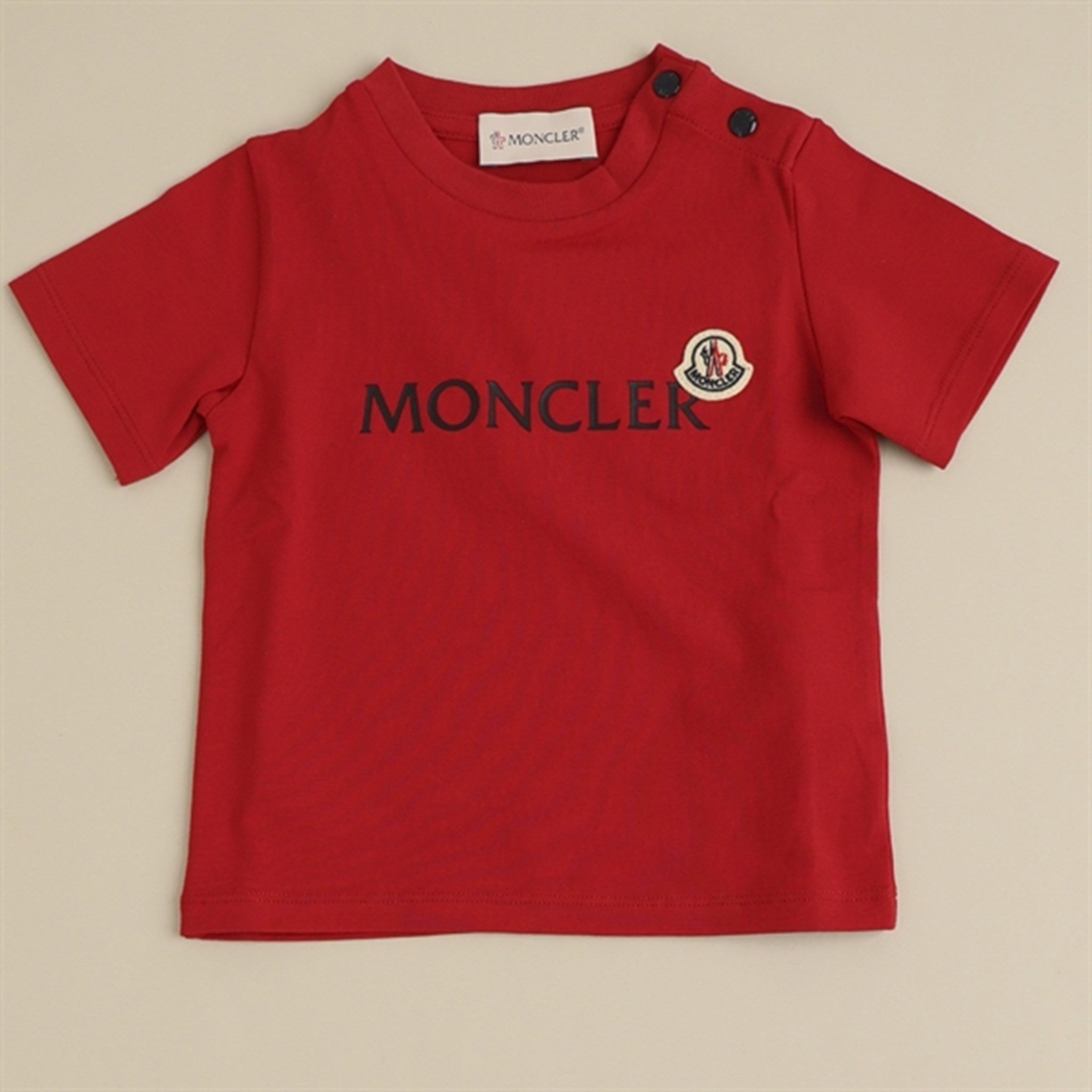 Moncler T-Shirt and Shorts Set Rose Red 2