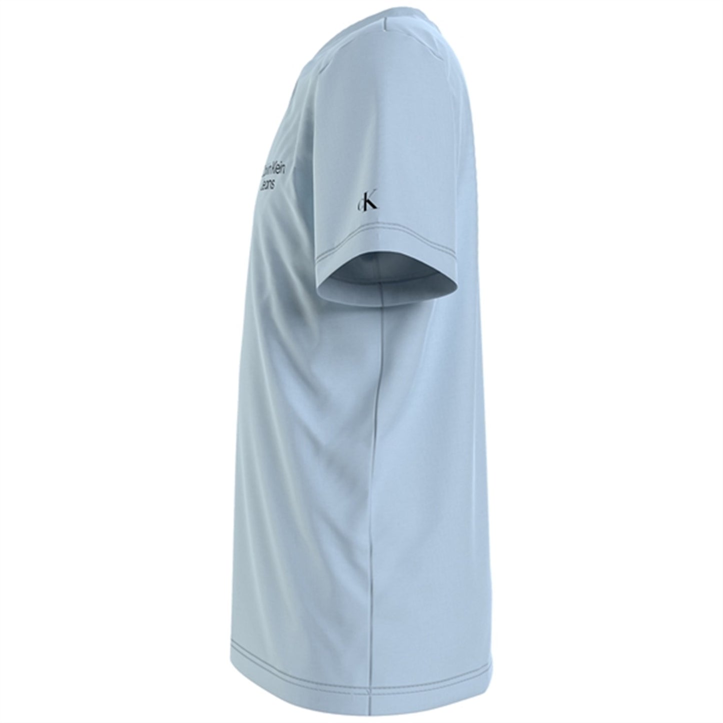 Calvin Klein Stack Logo V-Neck T-Shirt Keepsake Blue