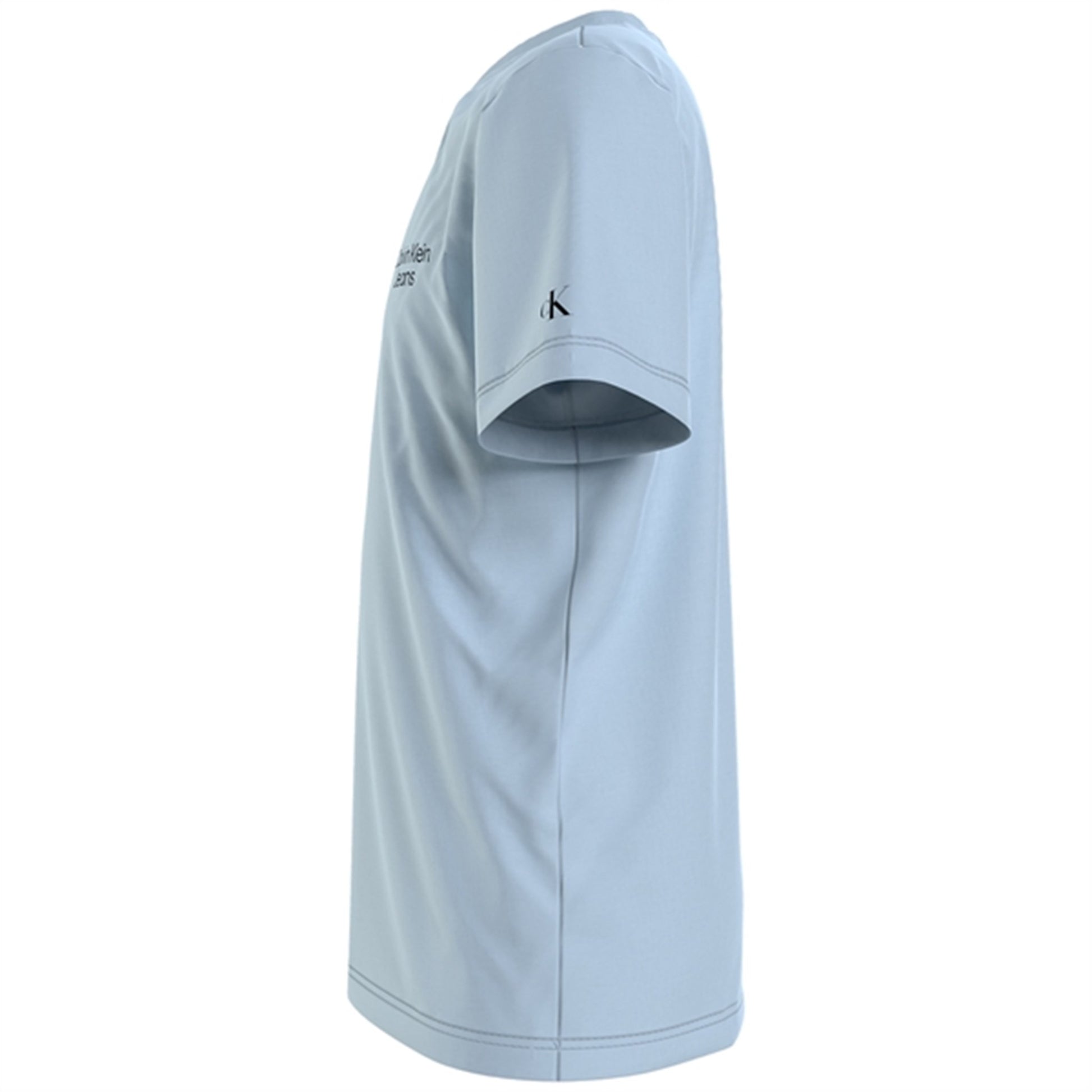 Calvin Klein Stack Logo V-Neck T-Shirt Keepsake Blue