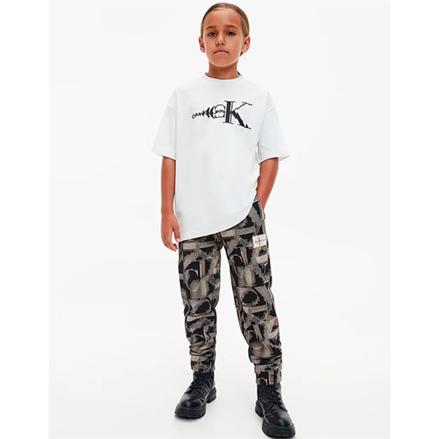 Calvin Klein Multi Monogram AOP Pants Black