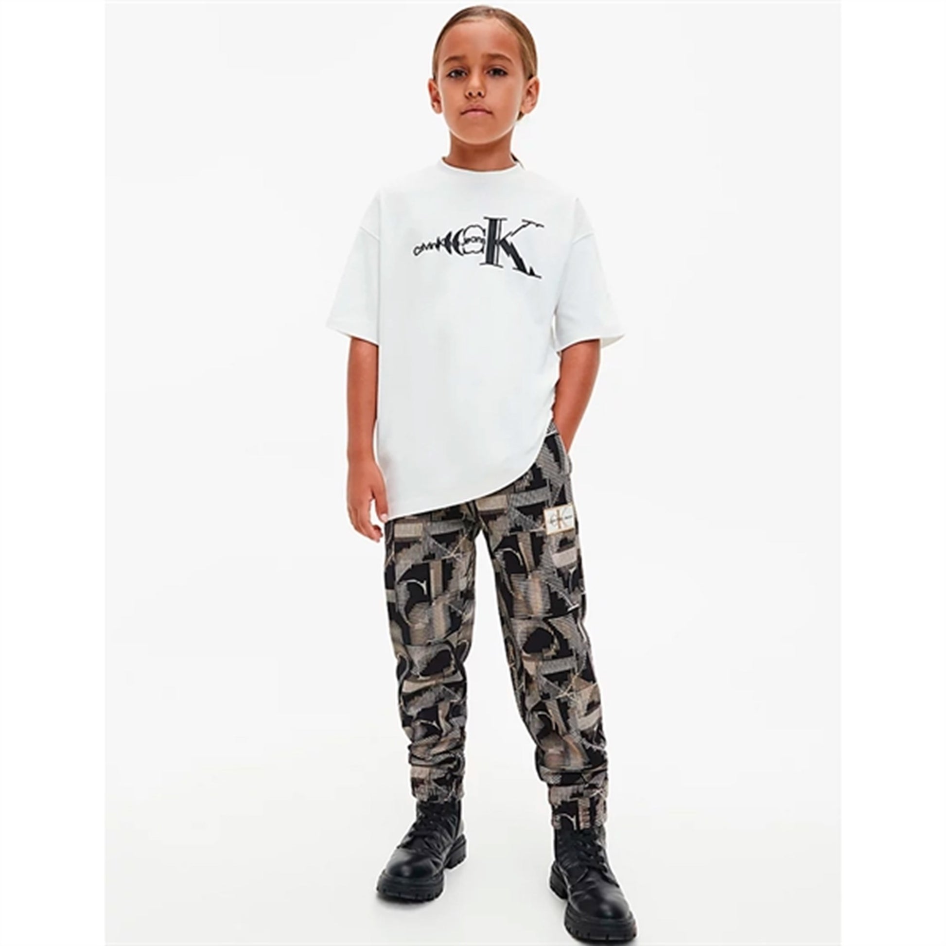 Calvin Klein Multi Monogram AOP Pants Black