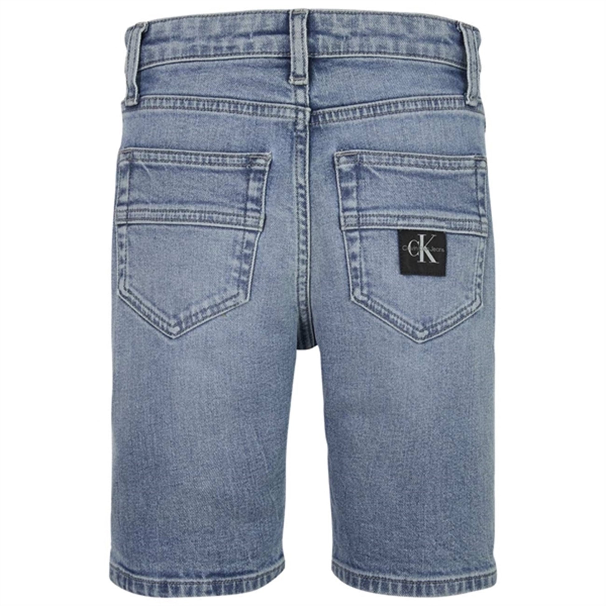 Calvin Klein Denim Shorts High Visual Blue