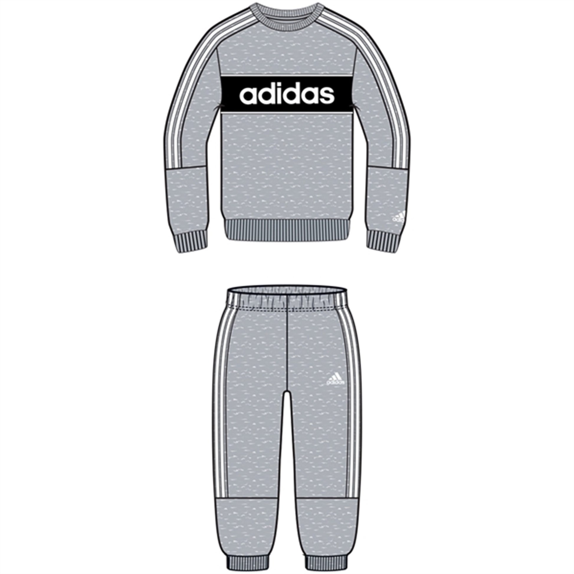 adidas Light Grey Heather Sweat Set