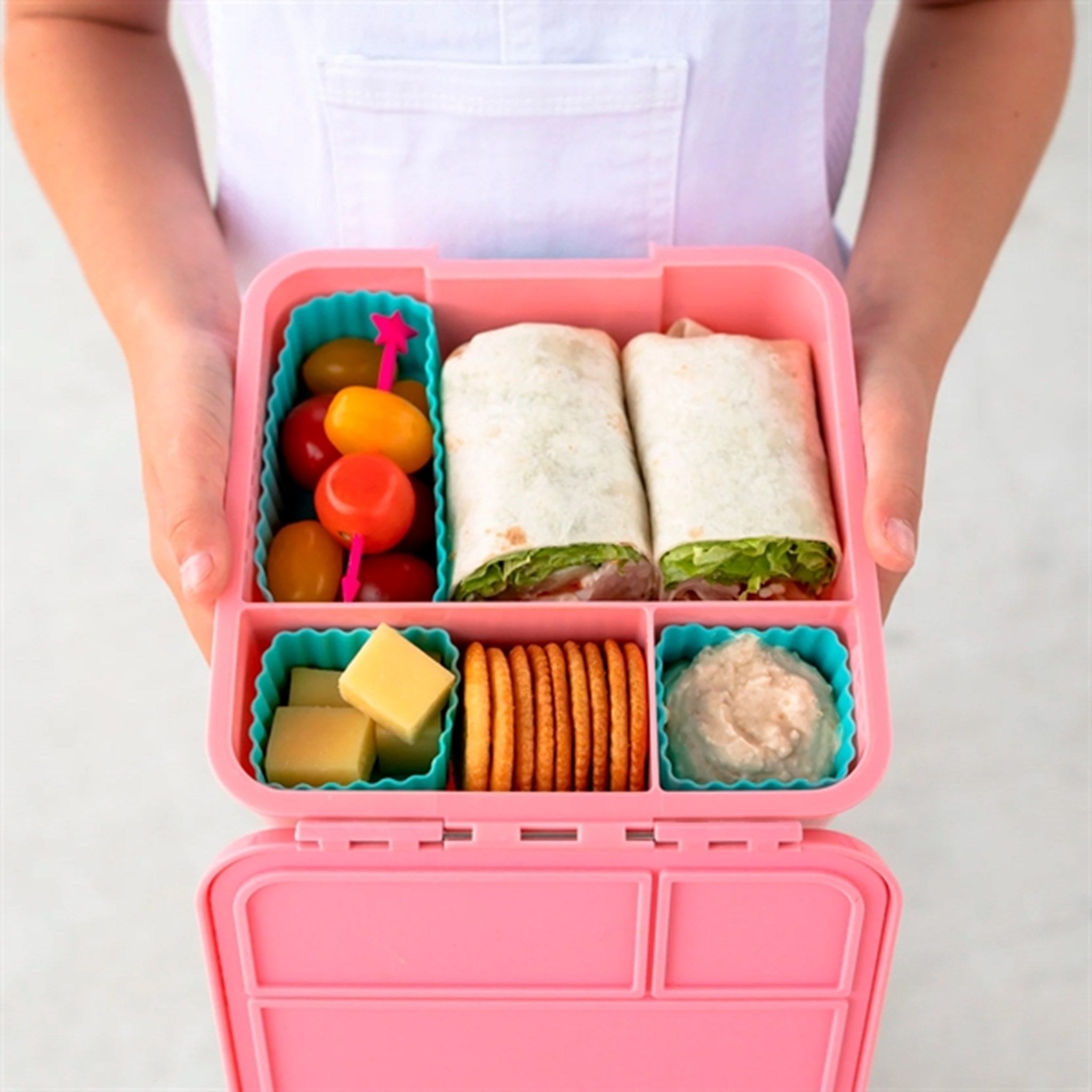 Little Lunch Box Co Bento Silikone Divider Iced Berry 2