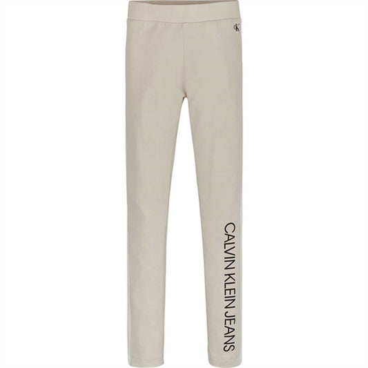 Calvin Klein Colour Block Leggings Eggshell
