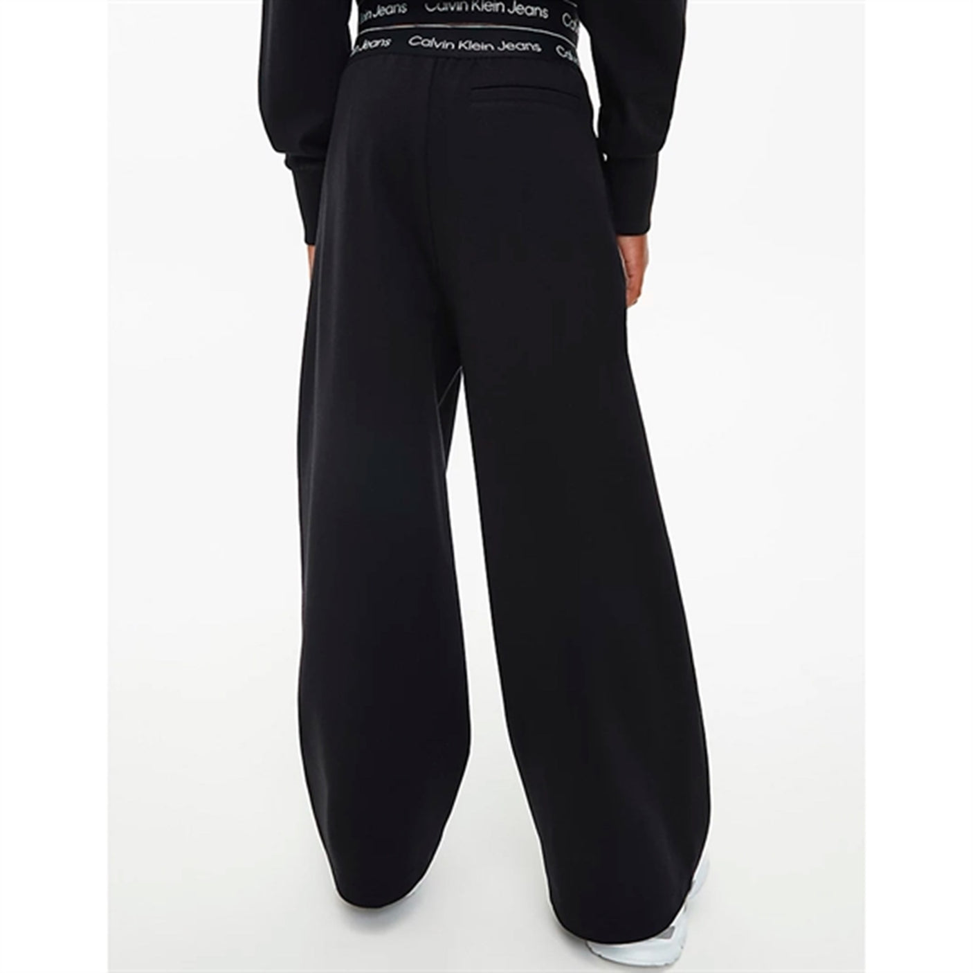 Calvin Klein Logo Tape Punto Strik Pants Black